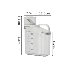 Plastic Food Container 2000 ml